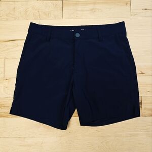 Rhone Resort Shorts 6” Inseam Navy Orbita Size 30 Stretch Golf Casual